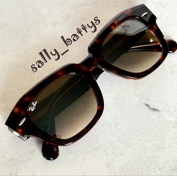 Ray-Ban (Store Display) State Street Gradient Brown Tortoise RB2186 - Picture 8 of 17